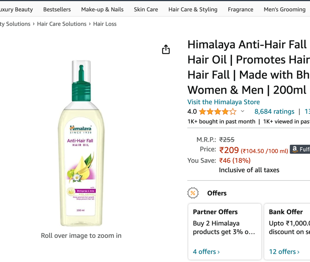 Himalaya Anti Hair Fall Hair Fall 